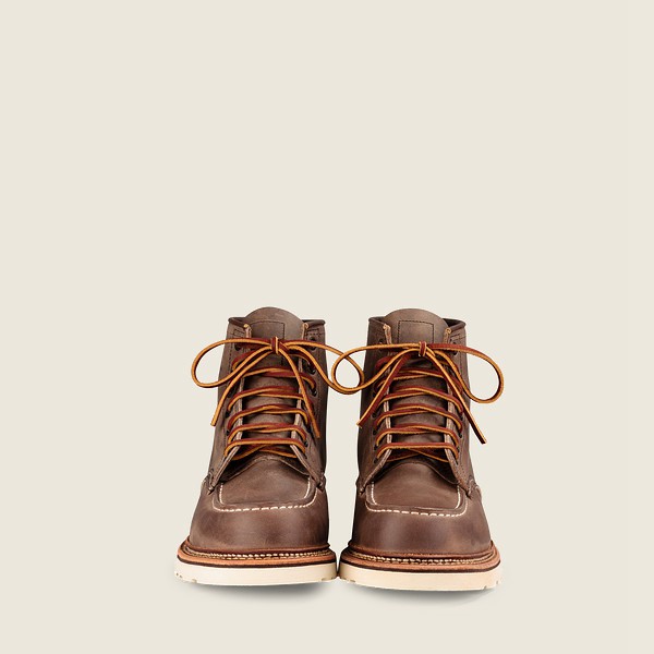 Bottes Red Wing Heritage - Classic Moc – 6-Inch Rough & Tough Cuir - Kaki - Homme 970KMSBHQ